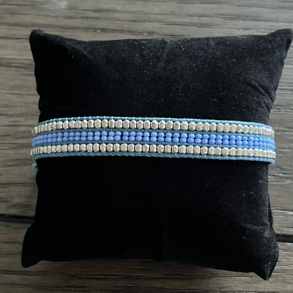 Blue Beaded Bracelet